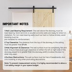 Topika - 2M Barn Door Sliding Kit Aluminium Door Rail Kit