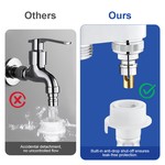 Topika 1/2" Double Switch Stainless Steel Angle Valve For All Scene, Sliver
