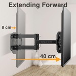 Topika - Full Motion TV Wall Mount for 32-85" TVs, Heavy-Duty Bracket