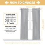 Topika Blackout Curtains, Double Layer Thermal Insulated Noise Reduction