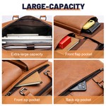 Topika-Waterproof Leather Laptop Bag for Men - Computer Bag