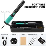 Topika Cordless Soldering Iron Kit, USB Rechargeable 3 temp Settings
