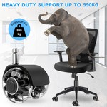 Topika - Office Chair Caster Wheels,Desk Chair Wheels Quiet, Universal Fit