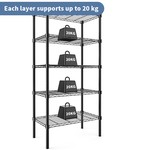Topika - Kitchen Shelves 3/5-Tier, Kitchen Shelf Organiser for Home Decor