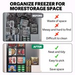 Topika - Chest Freezer Baskets, Foldable Organiser Bins with Handles