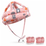 Topika Baby Safety Helmet Set with 4 Knee Pads for Crawling and Walking