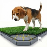 Topika Dog Grass Pad with Tray, Indoor Dog Toilet for Potty Training