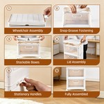 Topika Stackable Storage Containers,4 Tier Transparent Visualization
