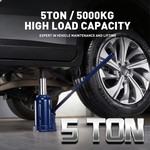 TopikaAuto - 5T/10T Hydraulic Car Jack with Adjustable Lift, Portable Case