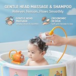 Topika Carrot Submarine Bath Spray Toy with Silicone Scrubber for Toddlers