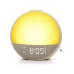Topika Sunrise Alarm Clock with White Noise, Wake Up Light Speaker