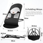 Topika 0-18 Month Baby Portable Baby Bouncer & Rocker Chair with Plush Toys