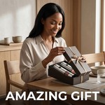 Topika - Electric Salt And Pepper Grinder Set, Rechargeable Stainless Steel