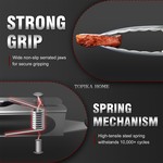 Topika Stainless Steel Kitchen Tongs for Cooking, 3 Piece Cooking Tongs Set
