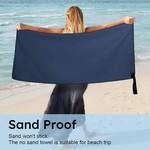 Topika Quick Dry Microfiber Towel, 180x80cm Super Absorbent All-Season Use