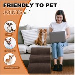 TopikaPet - 3-Step Dog Stairs for Small Dogs and Cats