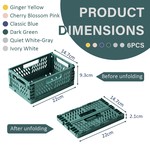 Topika 2.8L Collapsible Storage Crates Multi-Purpose Plastic Baskets