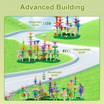 Topika 196PCS Garden Building Blocks with Insect Set STEM Pretend Play Set