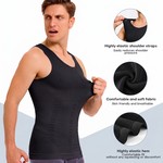 Topika - Compression Vests For Men Men Seamless Shaper Vest Tummy Control