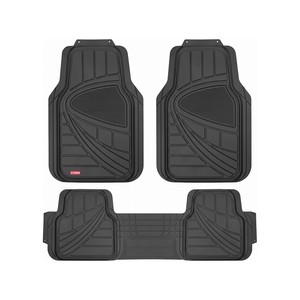 Topika 3pcs PVC Car Mats, Trim-To-Fit Floor Mats For Cars, Trucks And SUVs
