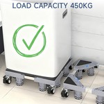 Topika Washing Machine Stand with Wheels, Adjustable Multi Functional Base