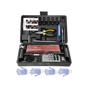 TopikaAuto 102 Pieces Heavy Duty Car Tire Repair Kit, Car Tire Plug & Patch Set