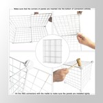 Topika 12 Cube Wire Storage Organiser, Modular Shelving Unit for Home