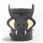Topika Toy Storage Organizer with Play Mat Large Capacity Bin,Cute Elephant