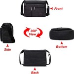 High Capacity Retro Canvas Shoulder Bag Crossbody Handbag for Men - 31cm
