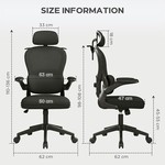 Topika Ergonomic Office Chair Gaming Chair With Adjustable Headrest &Lumbar