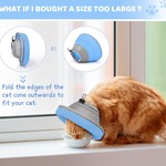 TopikaPet - Blue/Pink Soft Cat Cone Collar Adjustable, Lightweight