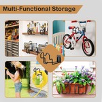 Topika Garden Hose Holder Wall Mount Heavy Duty Steel Hook