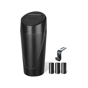 TopikaAuto Car Trash Bin with Lid 2 Pack, Car Garbage Can Storage Device