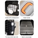 Topika Pet Travel Carrier Box, Car Transport, Portable Cat&Dog Cage
