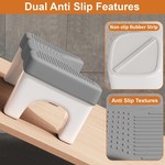 Topika 2PC Ergonomic Toilet Stool for Adults & Kids, Non-Slip Bathroom Step