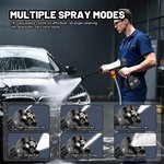 Topika - Cordless Pressure Washer 21V Car Washing Water Gun 2.2MPa