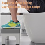 Topika 2PC Ergonomic Toilet Stool for Adults & Kids, Non-Slip Bathroom Step