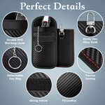 Topika Faraday Key Fob Protector Set Faraday Pouch and Box for Car Keys