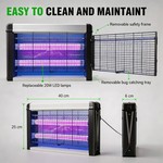 Topika - Mosquito Lamps 20W Electric Bug Zapper Fly Catcher Light