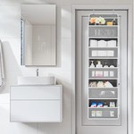 Topika - 5 Tier Over The Door Hanging Organizer, 10 Large Storage Pockets