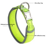 TopikaPet - Adjustable Dog Collar with Titanium Clip & Reflective Strips