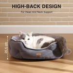 TopikaPet Washable Dog Bed, Plush Pet Bed for Small Dogs, Cat Bed