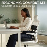 Topika - Ergonomic Back Support And Back Lumbar Support Pillow Setwgg