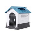 Topika Dog House with Window, Waterproof Pet Shelter, Raised Pet House