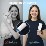 Topika Lint Roller Refills Pet Hair Removal Roller 120x6Sheets 2 handles