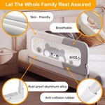 Topika Kids Bed Rail 1.5/1.8M, Foldable Toddler Safety Guard