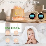 Topika Essential Oil Diffuser with Flame Effect, Aromatherapy Oil for Sleep