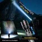 Topika Rechargeable Torch USB Camping Torch 1000Lm Tourch Light
