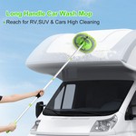 Topika - Car Wash Mop Kit, Long Handle, Brush, Microfiber Cloths & Squeegee