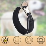 TopikaPet - Adjustable Dog Collar with Titanium Clip & Reflective Strips